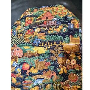 Unbranded Harvest Table Runner OS Multicolor Excellent Quilted Farmhouse